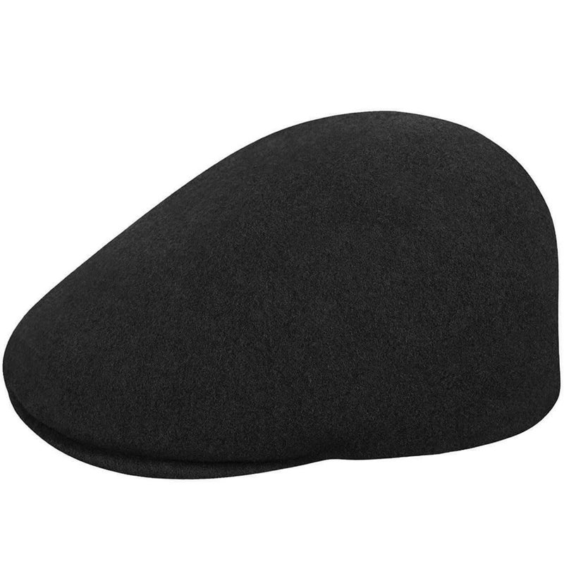 Kangol 507 Seamless Wool Hat, Flat Cap for Women and Men, Black, Large - Image 1